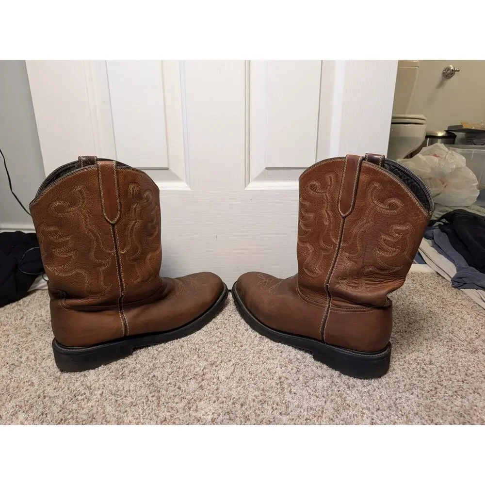 J.B. Dillon JBA 1118 Western Boots Men Size 16 EEE Brown Leather Cowboy Wide